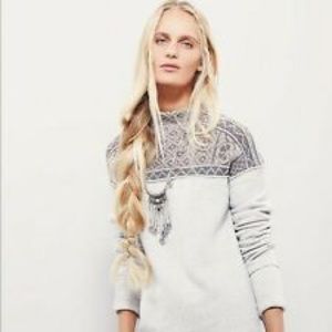 Free People Mock Neck Sweater Sweatshirt